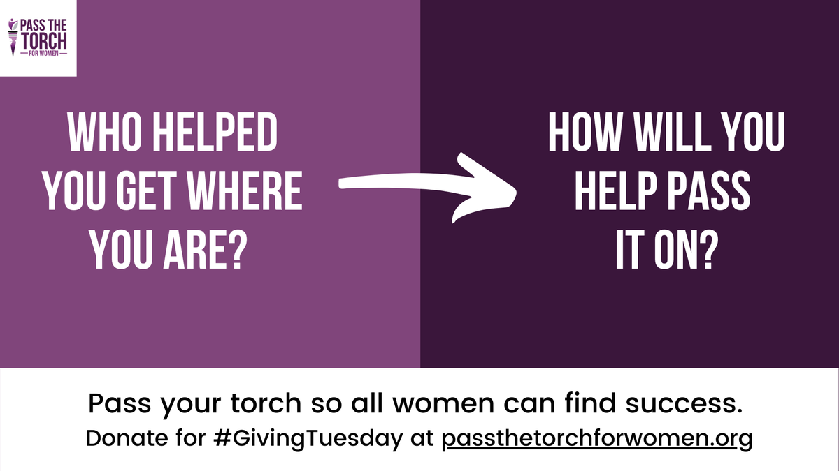 Giving Tuesday is only 3 weeks away, on December 1st. We're counting on your help! 

If you think that all women in your community should have a chance at success, we challenge you to do your part.
Donate here: secure.givelively.org/event/mentorin…