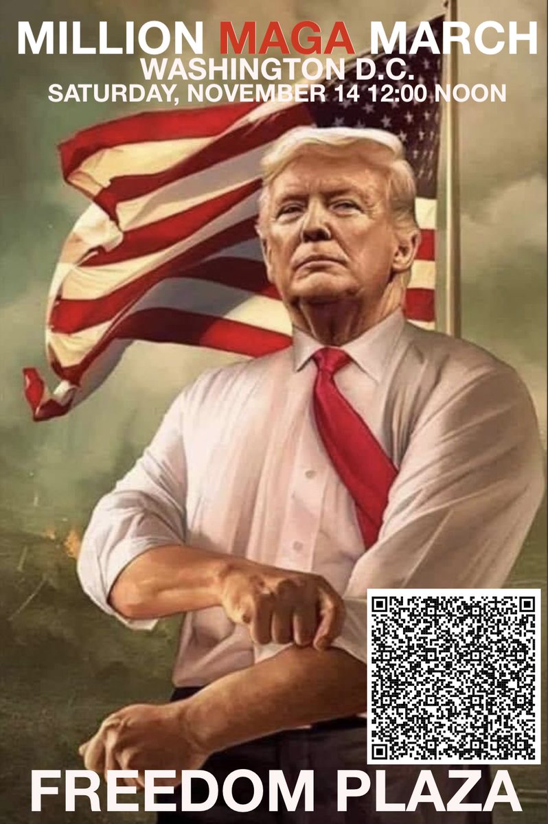 USMC_3's tweet photo. 👉MAJOR MARCH FOR TRUMP RALLY PLANNED: Saturday November 14 — at Noon Eastern in Washington D.C. in Freedom Plaza

🚫TWITTER IS CENSORING THIS👇
🔄RETWEET THE HELL OUT IF THIS TO GET  THE WORD OUT

🔥MASSIVE PRO-TRUMP RALLY

🇺🇲I FOLLOW BACK https://t.co/7sZUM57rN4