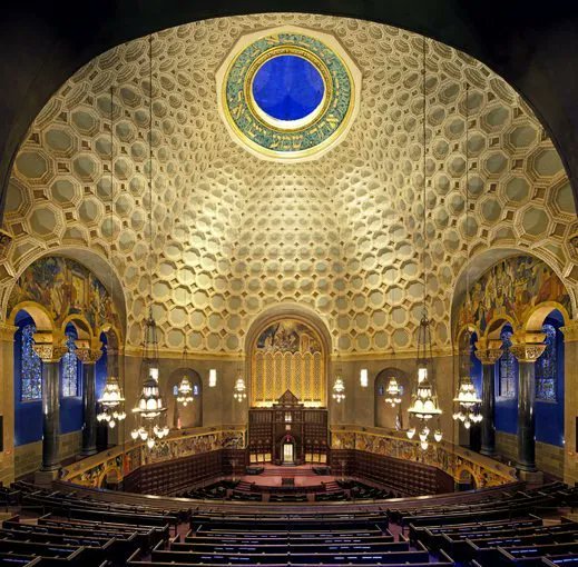 LA’s spectacular Wilshire Boulevard Temple (designed by architect Abram M. Edelman -son of the congregation's first rabbi, Abraham Edelman) feels like something from Marvel’s Asgard, and is apparently getting a hyper-trendy extension by Rem Koolhaas’ OMA