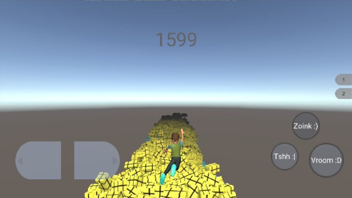 devlaque's tweet image. Good Thing about being a game dev , you get to enjoy some (unexpected features) bugs that does not end up on the final product