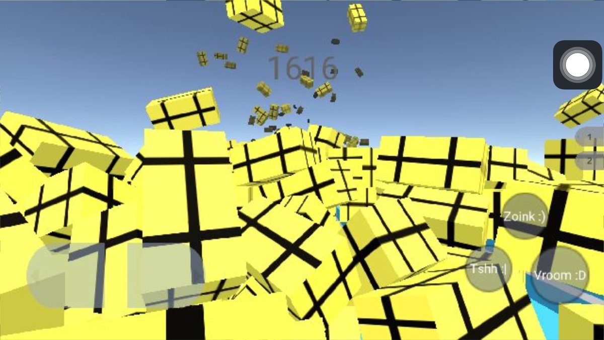 devlaque's tweet image. Good Thing about being a game dev , you get to enjoy some (unexpected features) bugs that does not end up on the final product