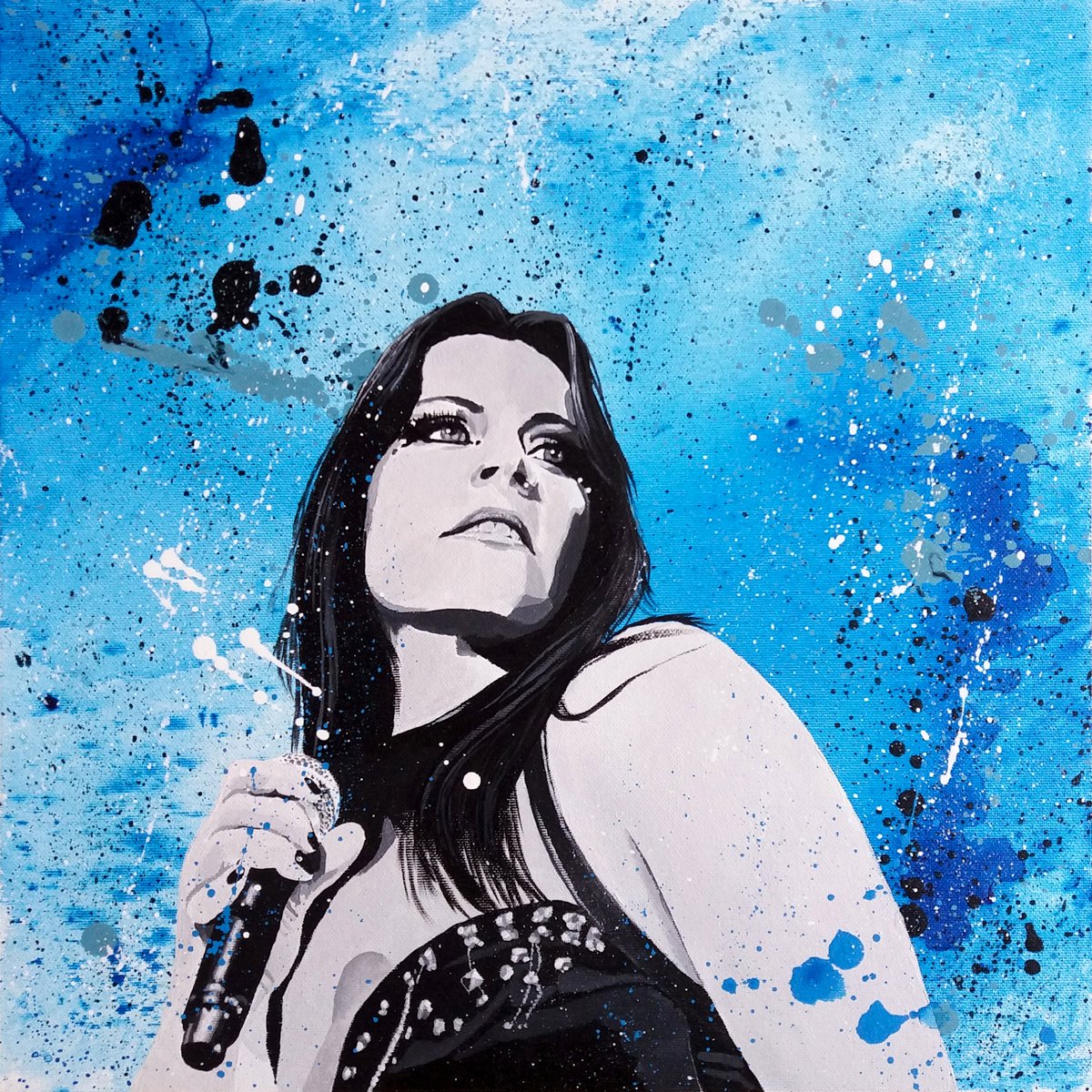 FloorJansen_'s tweet photo. You guys are kicking ass with the fanart lately!! 😍 Check out this amazing pop-art style acrylic piece by Petr Seda! Beautiful! https://t.co/XBbf4dzlZh
