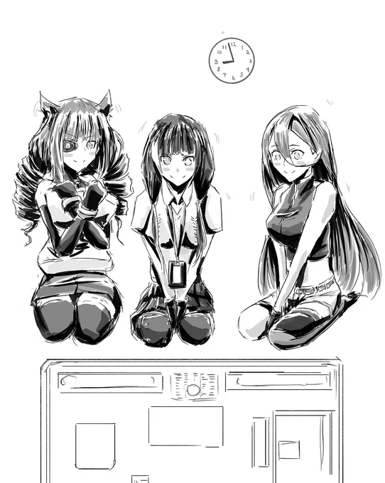 【ドルフロ×VA-11 Hall-A】正座待機 #ドールズフロントライン #少女前線 #ドルフロ #少女前线 #va11halla #RO635(ドールズフロントライン) #ステラ・ホシイ #T-5000(ドールズフロントライン) https://t.co/t8gwULrQ5b 