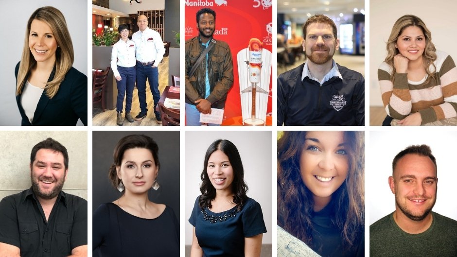 CBCManitoba's tweet photo. Amid a pandemic and greater restrictions announced to Manitobans, #CBCMBFuture40 winners tell their stories bringing hope and possibility.

Meet 40 individuals under 40 years of age who stand out because of how they gave back to our community in 2020.

https://t.co/omHQGEvhrG https://t.co/HDmCJUJrGW