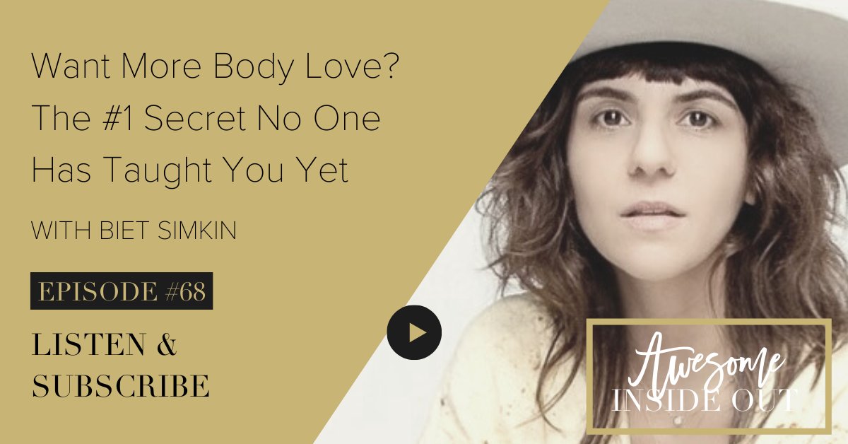 This week, I feel so lucky to be able to sit down with my dear friend <a href="/GuidedByBiet/">CenterOfTheCyclone</a>, who will offer you a unique, courageous approach to cultivating body love, healing your relationship with food, and stepping into a more aligned you. Listen here -> apple.co/32sGoM7