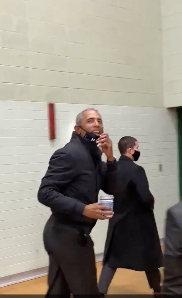 Case in point. Obama was just after throwing a basketball that had been bouncing all over the floor and in the hands of others. He then pulled down his mask to speak then pulled his masks over his mouth again to virtue signal. Masks add to the spread rather than preventing it.