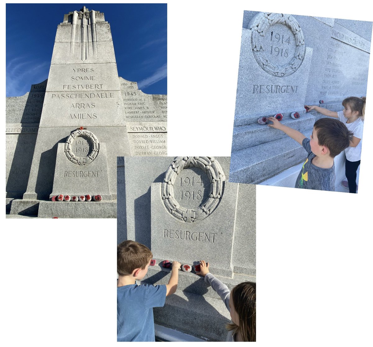 StMaryCford's tweet photo. Ms. Hill and Ms. Nelson’s classes walked to the Cenotaph today to pay respect and remembrance by placing stones there students had painted. A beautiful way to demonstrate care and thankfulness for those who fought for our freedom. @PVNCCDSB #PVNCleads #PVNClearns https://t.co/urB9j29J3J