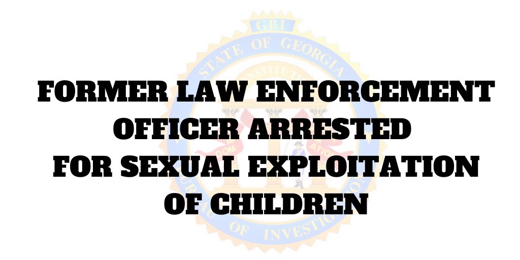 GBI_GA's tweet image. The GBI has arrested former Forsyth County Chief Deputy Grady Sanford on 2 counts of distribution of child pornography. The investigation was initiated by our Child Exploitation and Computer Crimes Unit following a NCMEC (@MissingKids) tip. 
 
READ: gbi.georgia.gov/press-releases…