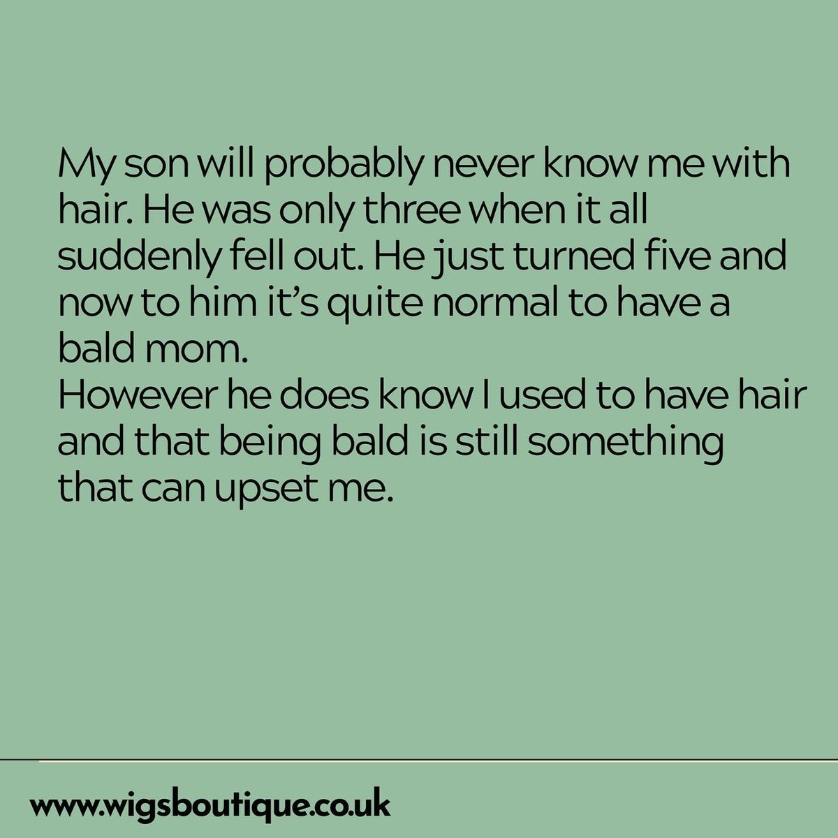 WigsBoutique's tweet photo. Thank you @baldiewendy for such a heart warming account of juggling hair loss, wig wearing, head wraps and kids 💕 More over on our Instagram 💕
.
.
#hairloss #children #alopecia #kidssaythefunniestthings #wigsboutique https://t.co/7yNSx5Romw
