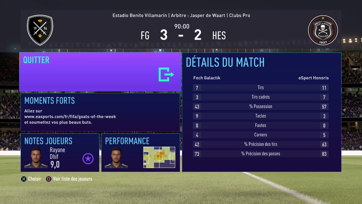 VICTOIRE ! 🔵⚫

Au terme d'une rencontre serrée de bout en bout, nos joueurs s'imposent 3-2 dans ce 1er match de la GiveMeFive Cup !

Félicitations à <a href="/Honoris_eSport/">DamFlooZ</a>. Bonne compétition. 

👋 <a href="/GiveMeFiveApp/">GiveMeFive App</a>