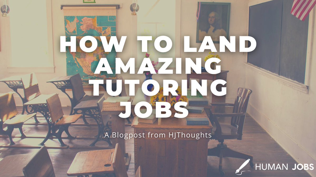 Get Amazing Tutoring Jobs - A Blogpost from @HumanJobs1 #tutoring #teaching #jobs #Careers @betterjobsearch 👉 tinyurl.com/find-tutoring-…