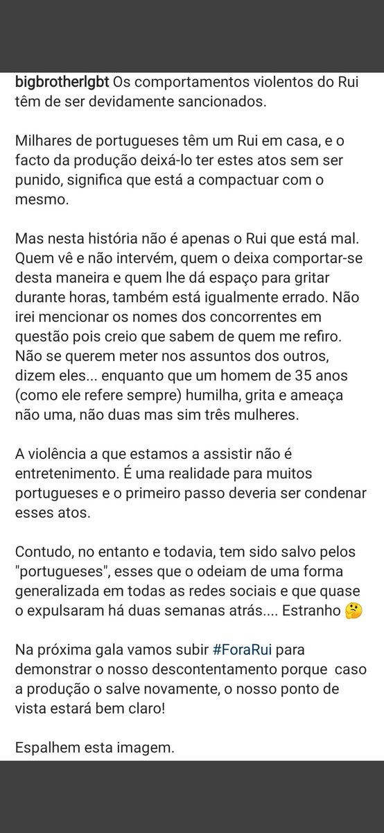 Joanafm3's tweet photo. É isto! #bbtvi #forarui #respeitopelasmulheres #foraagressor #sororidade https://t.co/1gHAqzNC9z