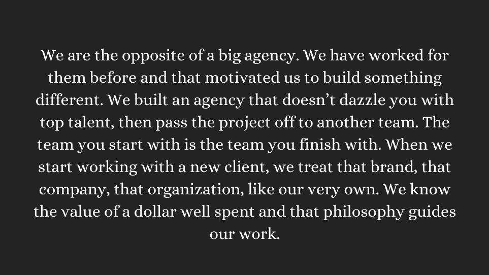 ideapeddler's tweet photo. The words that guide us. 

Check out our feature in #OOHtoday: 

https://t.co/4Ws4kQXpdz

#atx #austin #marketing #media #socialmedia #mediagency https://t.co/fglHkgsWIi