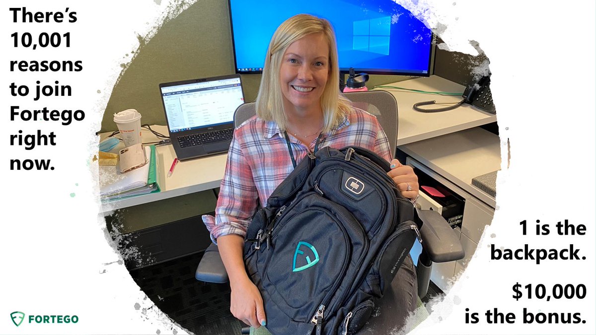 FortegoLLC's tweet photo. Get hired here and you not only get a $10K sign-on bonus, you get an OGIO backpack to stash it in. Gear up your career here: https://t.co/pMdCbDyTFO.

#cno #cyberanalysis #cyberanalytics #cyberengineering #datascience #vulnerabilityresearch #softwareengineer #hacking #hack #cyber https://t.co/yMnqKn9F5Z