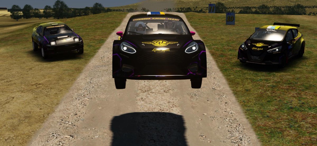 ThunderRacingT1's tweet photo. Tamos locos 🤪🤪 
Nos pasamos a las aerolíneas ✈️ Thunder 😳.
El equipo ya "preparando" el @SCERvirtual #rallyeterradaauga

@ivanmorales79 Fiesta R5
@Giovani_diaz222 Micra N5
@Andresdiazdia19 Micra N5
@CristianSoto46 Toyota Celica
#goldlabeldetailing
#impolmurcia
@club_simracing https://t.co/WmuQMfPpTy
