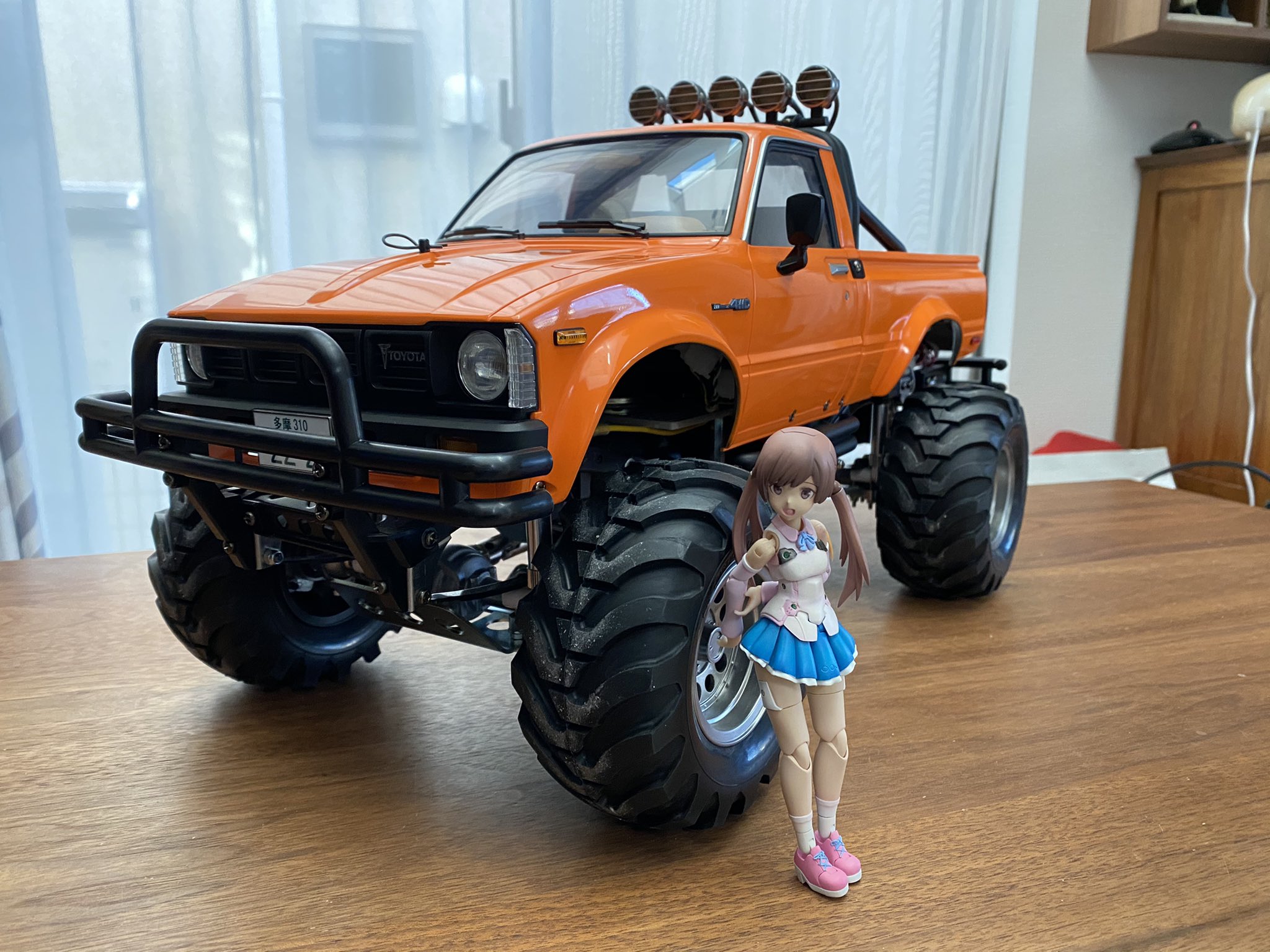 ★タミヤ トヨタハイラックスマウンテンライダー 再販品 室内走行のみ 美品！ タミヤ ラジコン ハイラックス マウンテンライダー