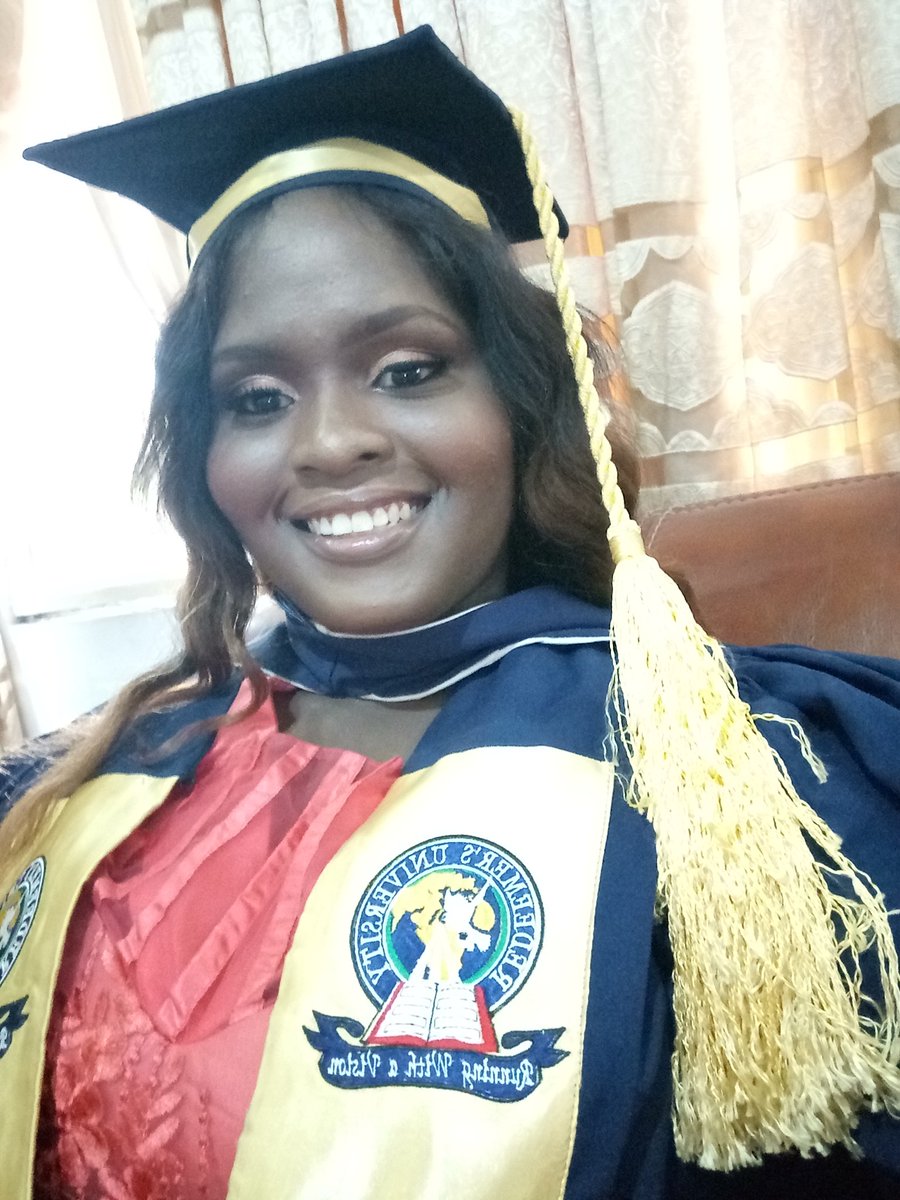 ekemini_sam's tweet photo. To everyone who celebrated with me during my virtual convocation ceremony yesterday on Twitter, WhatsApp, Instagram, Facebook, I just want to say that I feel honoured and loved by you all. I love you all so much. To my WDG family, I love you all. 
#RUNVirtualConvocation https://t.co/RvzmZjeE7u