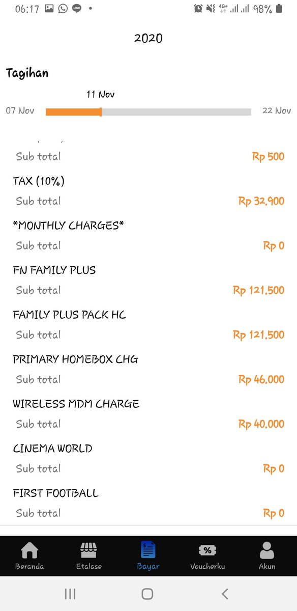 siarca's tweet photo. @FirstMediaCares kenapa ada paket tambahan (cinema world, first football)di paket saya ya. Saya ga pernah minta. https://t.co/o4RNLhnGdj