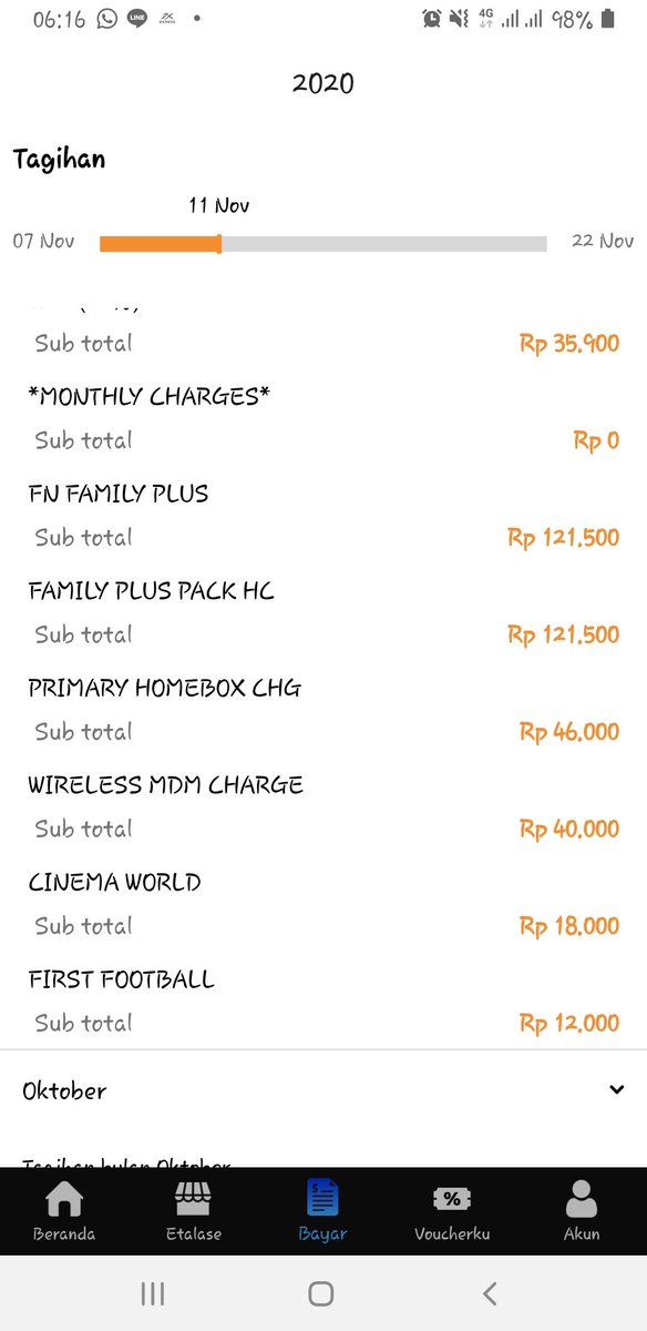 siarca's tweet photo. @FirstMediaCares kenapa ada paket tambahan (cinema world, first football)di paket saya ya. Saya ga pernah minta. https://t.co/o4RNLhnGdj