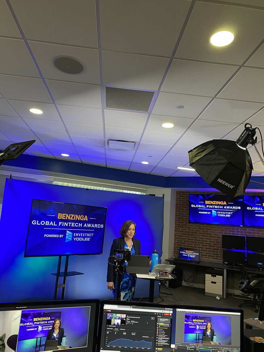 YIDeveloper's tweet image. Throughly enjoyed being on site today at @Benzinga for our #Global #FinTech Awards. Here is a sneak peak behind the scenes. #FinTech #innovation #bzawards #BuiltinDetroit #Benzinga