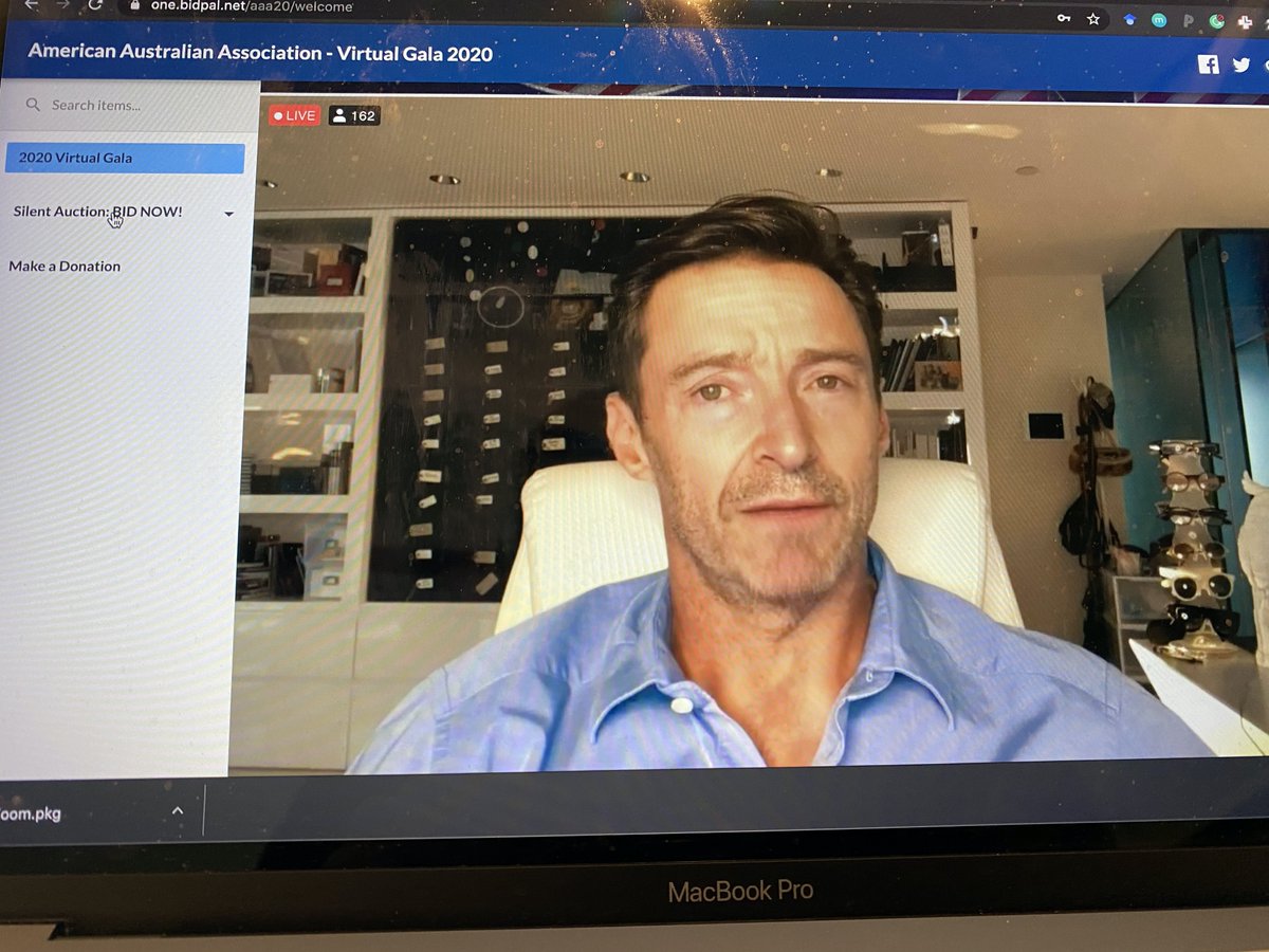 Not since 'GDayLA 2006' have @RealHughJackman and @prof_hutchinson shared the stage. It is virtual today but still great to see the team get back together for @_aaausa American Australian Association: Virtual Gala 2020!! @CNBPscience one.bidpal.net/aaa20