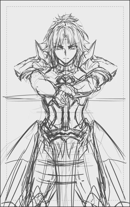 モードレッド下描き 