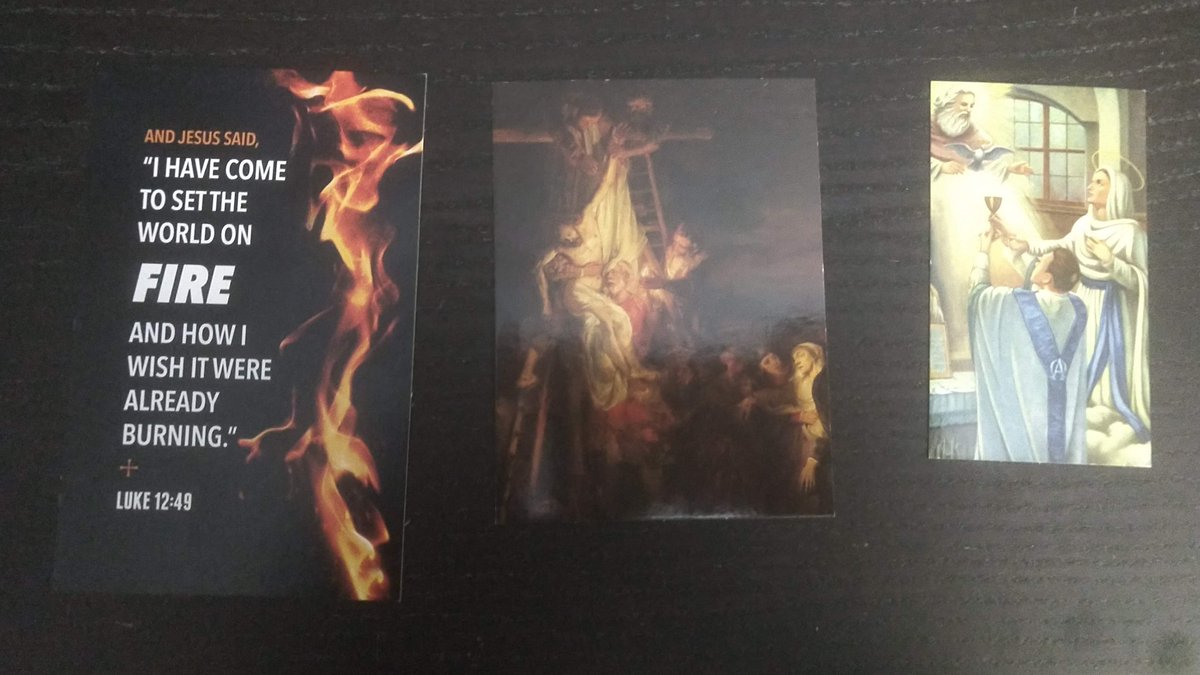 VictoriaClariz1's tweet photo. My Spiritual Director: I always tell Seminarians to find a cloistered nun pray for them.
Me: Send them all to me!
SD: What are they pokemon-gotta catch 'em all?
Me: *collects ordination cards like pokemon cards* https://t.co/ysc5t2Scj9
