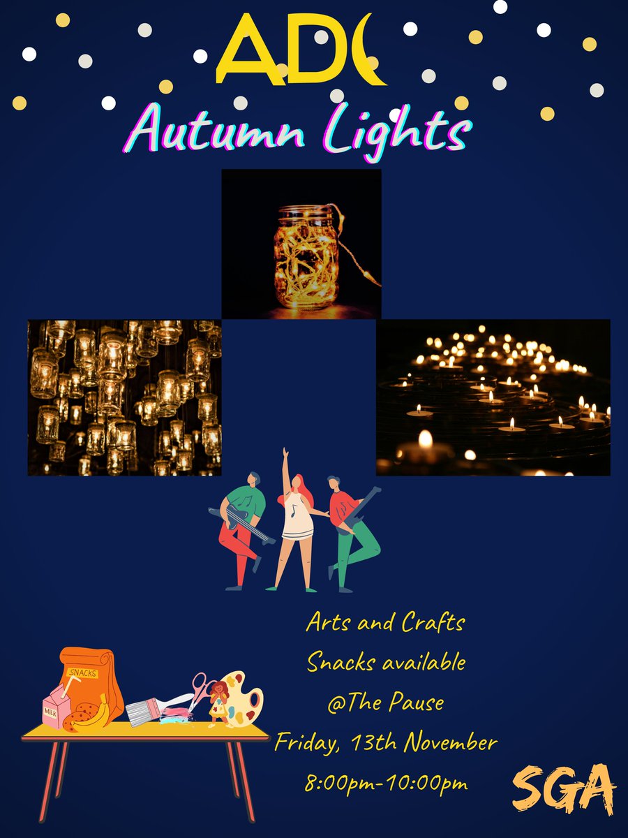 stolafADC's tweet photo. Come and join us this Friday, 13th 2020 at the Pause for our last event of the semester, "Autumn Lights" for various art and crafts activities!!!!
You can sign up to this link:
https://t.co/joGzS9fIl8

Hope to see you!!!! https://t.co/RyNIkFkEwN