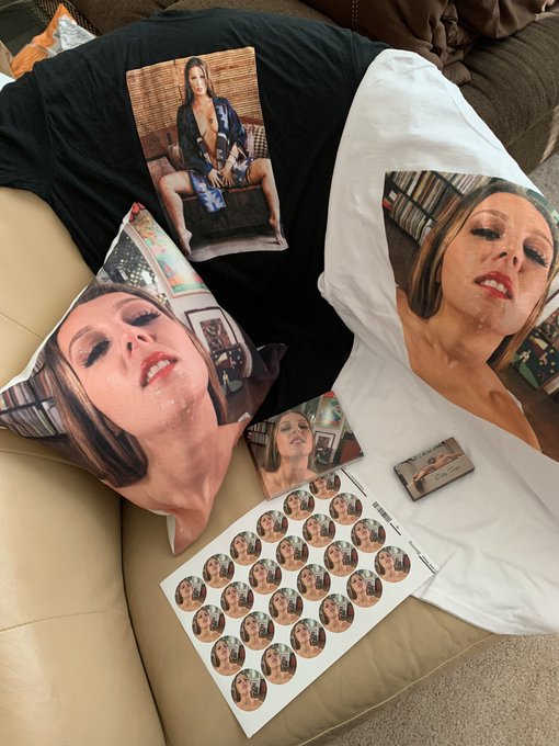 My merch is in! Gym shirts, pillows, magnets, water bottles, and each order comes with a signed postcard