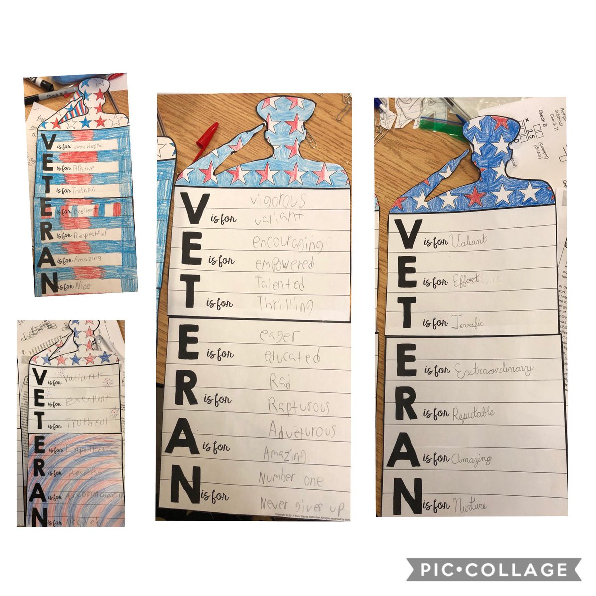 Veterans Day Acrostics #VeteransDay2020 <a href="/HSVk12/">Huntsville City Schools</a> <a href="/FarleyHSV/">Farley Elementary</a> <a href="/aka88principal/">Dawn Ashley</a>