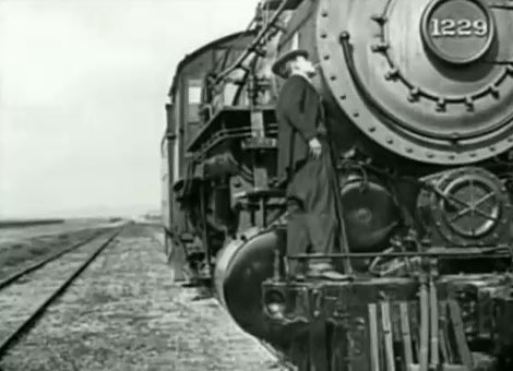 FlamArthurK's tweet photo. Buster Keaton 
SP Locomotive #1229, "The Goat" https://t.co/pXIOhiuSEu