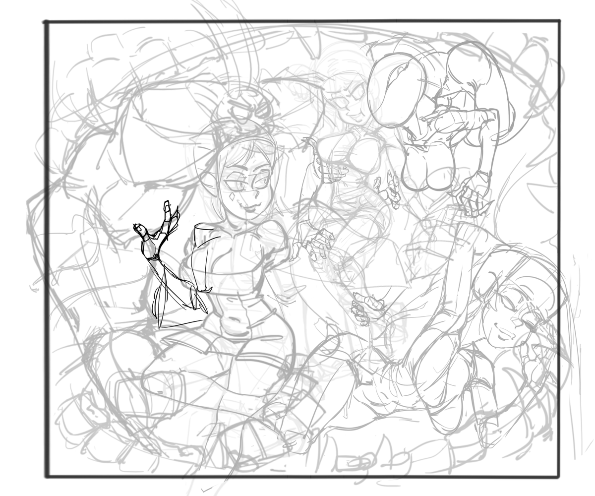ManDrawGora's tweet photo. Wip 
Got a lot of inkin to do 
#Skullgirls #SkullgirlsMobile https://t.co/q4zd1x7ZDm