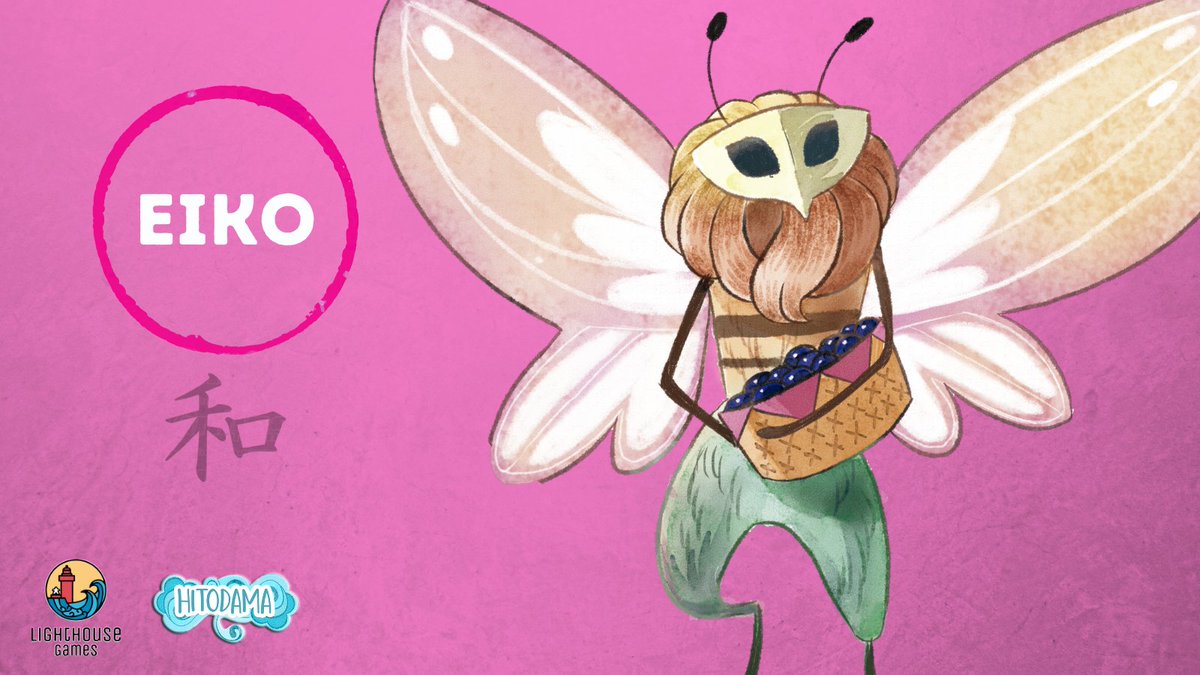 Lighthousegms's tweet photo. Welcome, Eiko, the spirit of wisdom to Hitodama. The final character revelation.

-The legend says that the origin of the insects was the work of Eiko; with only a sigh, the forests were filled with different sounds and colors provided by the insects-
#bgg #hitodama #Kickstarter https://t.co/wuUYzFxsb6