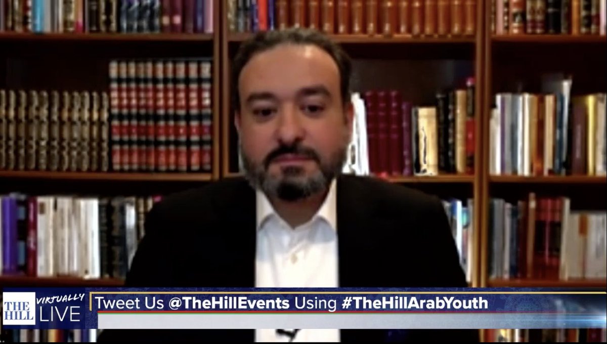 .<a href="/coexist_org/">Coexist</a> CEO @telgawhary: “religion belongs to high politics, not low, partisan politics. And I think it’s very, very dangerous, especially in this country, that we inject religion into partisan politics” #TheHillArabYouth bit.ly/3l1Fa1J