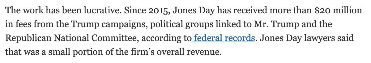 What's the cost to subvert American democracy? Apparently a measly $20 million. @JonesDay