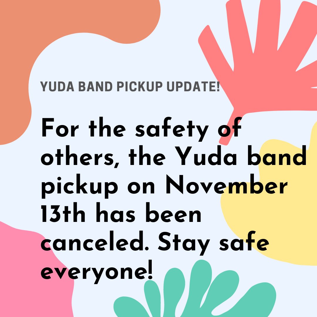 dullesnhs's tweet photo. YUDA BAND PICKUP UPDATE! Stay safe everyone! https://t.co/4oxbb7NoWL