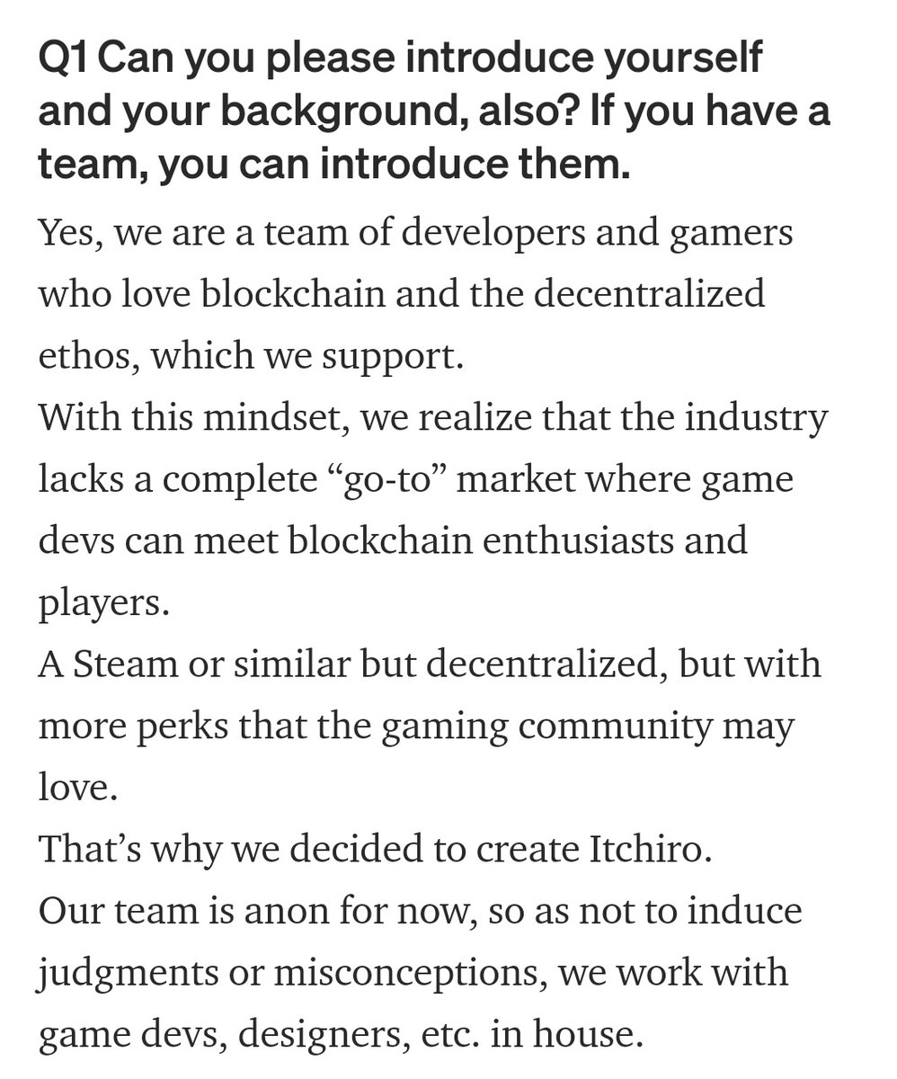  $JEM  #ITCHIROGAMES  @itchirogamesThis one has Big links in the japanese gaming industry and sort of flew under the radar on listing due to  #bitcoin   running wild. It's a solid candidate. I believe gaming and NFTS will regain huge momentum. No rug pull possibility