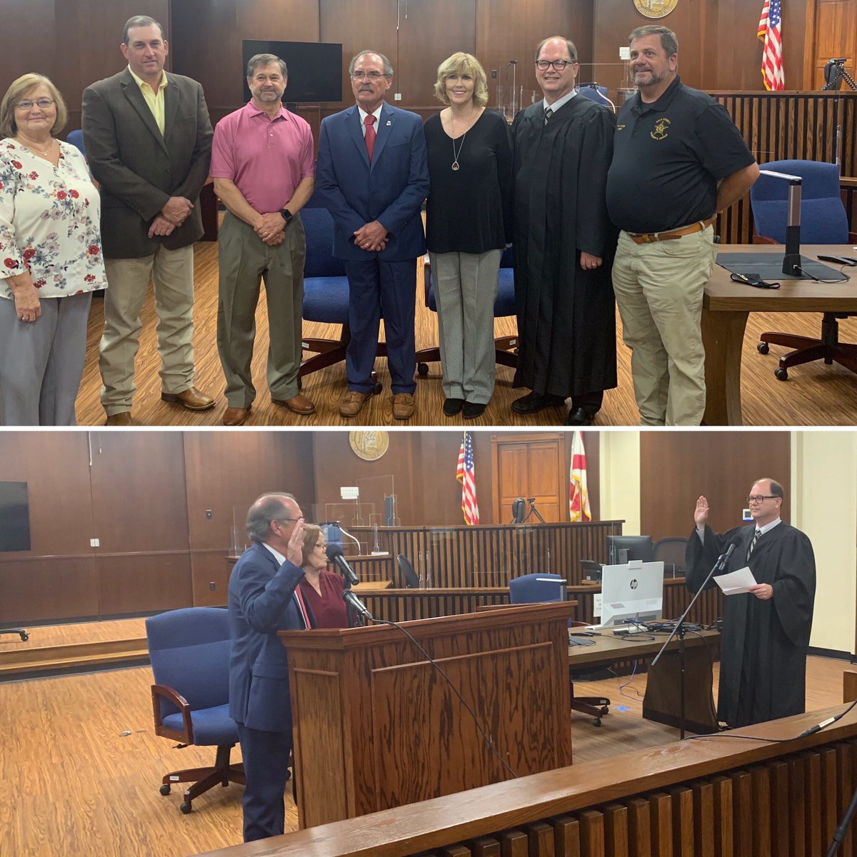 Swearing -in ceremony of our new Chairman, Steve McKinnon.