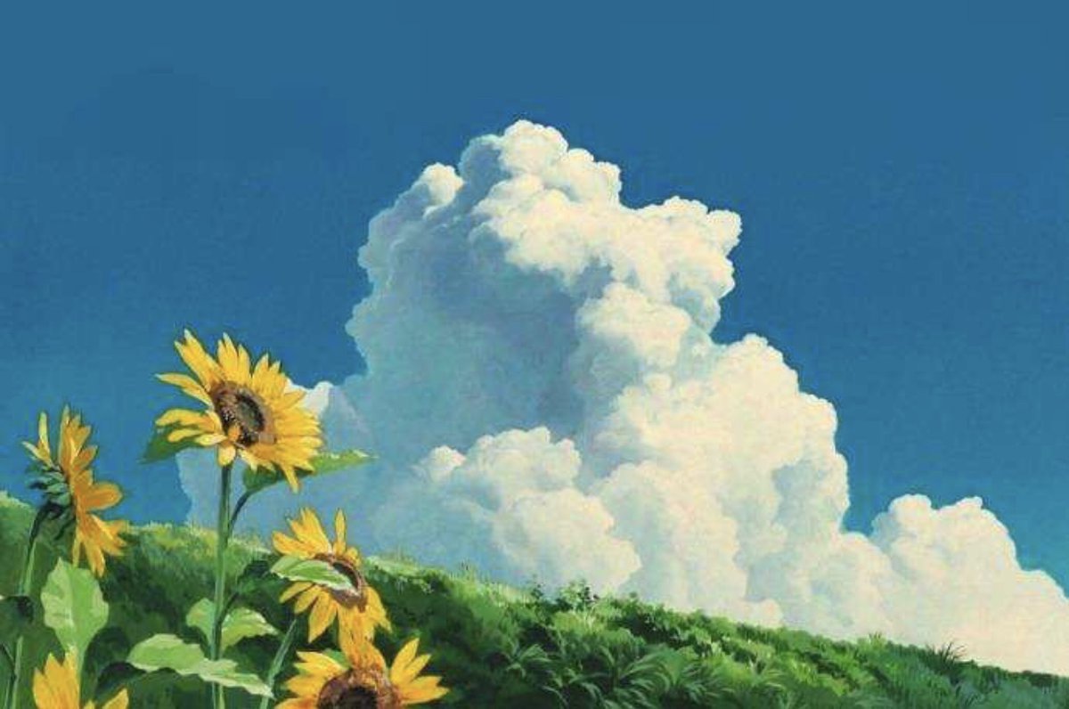 Awan yang setiap hari ada, kadang lupa, kadang bosen, kalau muncul di gambar pasti di belakang, jadi simbol kebudayaan sebuah negara? Orang Jepang kenapa sih.