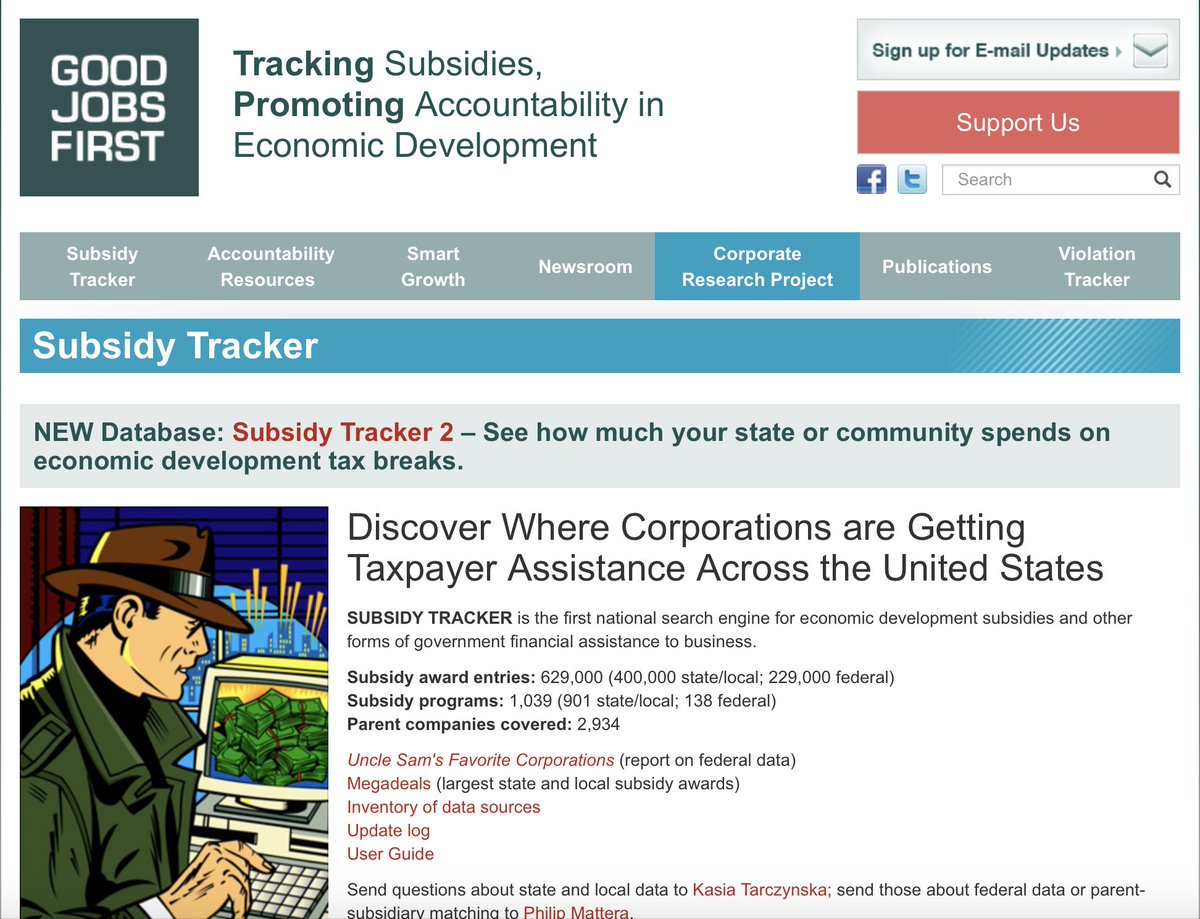 There is no evidence that incentive transparency negatively impacts a state’s business climate or economic development. In fact, the opposite is true: It leads to better accountability and is a common practice. Want proof?  https://www.goodjobsfirst.org/subsidy-tracker&nbsp;