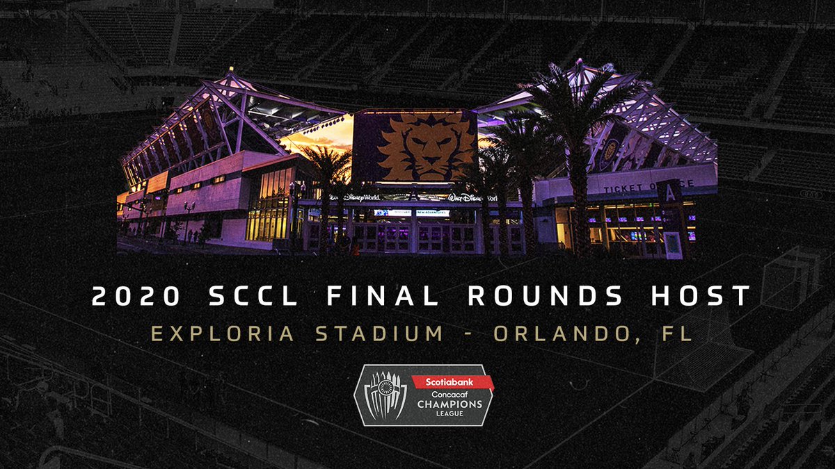 TheChampions's tweet photo. Orlando’s @ExploriaStadium to host final stages of 2020 Scotiabank Concacaf Champions League
https://t.co/td90X7Y3jD 

El Estadio Exploria de Orlando será sede de las rondas finales de la Liga de Campeones Concacaf Scotiabank 2020
https://t.co/YhUpU6GHwZ

#SCCL2020 https://t.co/djGfWgecZq