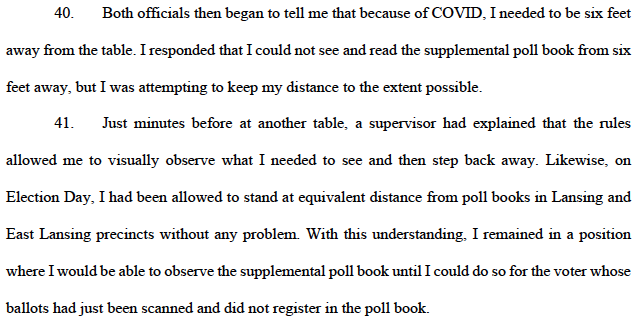 He moved closer to take a closer look, but was prevented by an official, ostensibly on covid-19 grounds. According to Larsen, he was within his rights according to the rules: