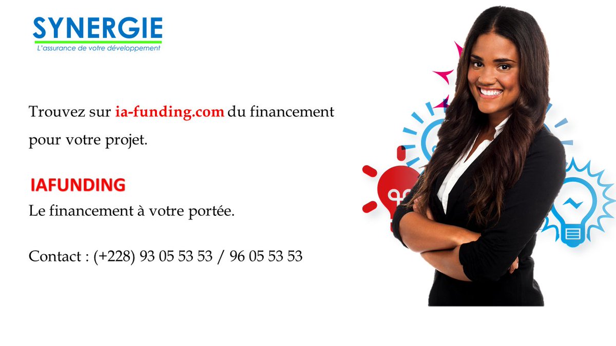 CabinetSynergie's tweet photo. 🤩Trouvez sur https://t.co/Xjl0kxlk90 du financement 💶💴💵 pour votre projet au bout de trois mois✨
🤷‍♀️Mais qu'est-ce que vous attendez pour béneficier de notre offre au prix unique de 25 000 FCFA par mois
#IAFUNDING, du financement à votre portée✨
#CabinetSynergie #IAFUNDING https://t.co/tmvtuAZk9t