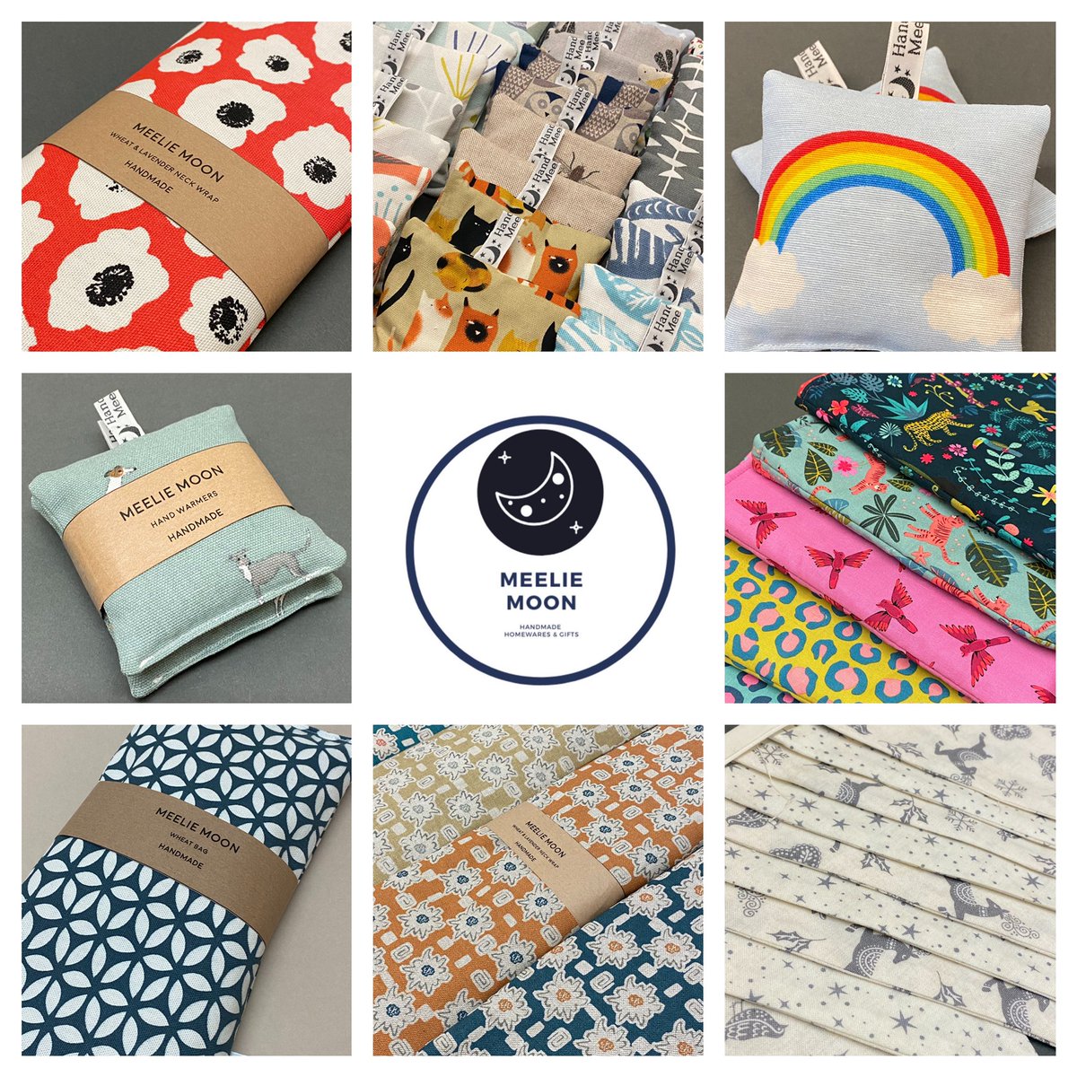 meeliemoon's tweet photo. #indiebiz Looking Christmas gift inspirations? Pop into our Etsy shop to see more (link in bio) we have hand warmers £9.50 wheat heat packs £11.00 , book protectors £12.50 neck wrap £15.00 Christmasbunting #bookprotector #wheatbag #handwarmers all handmade by me in Cornwall https://t.co/hwhOR3PYNs