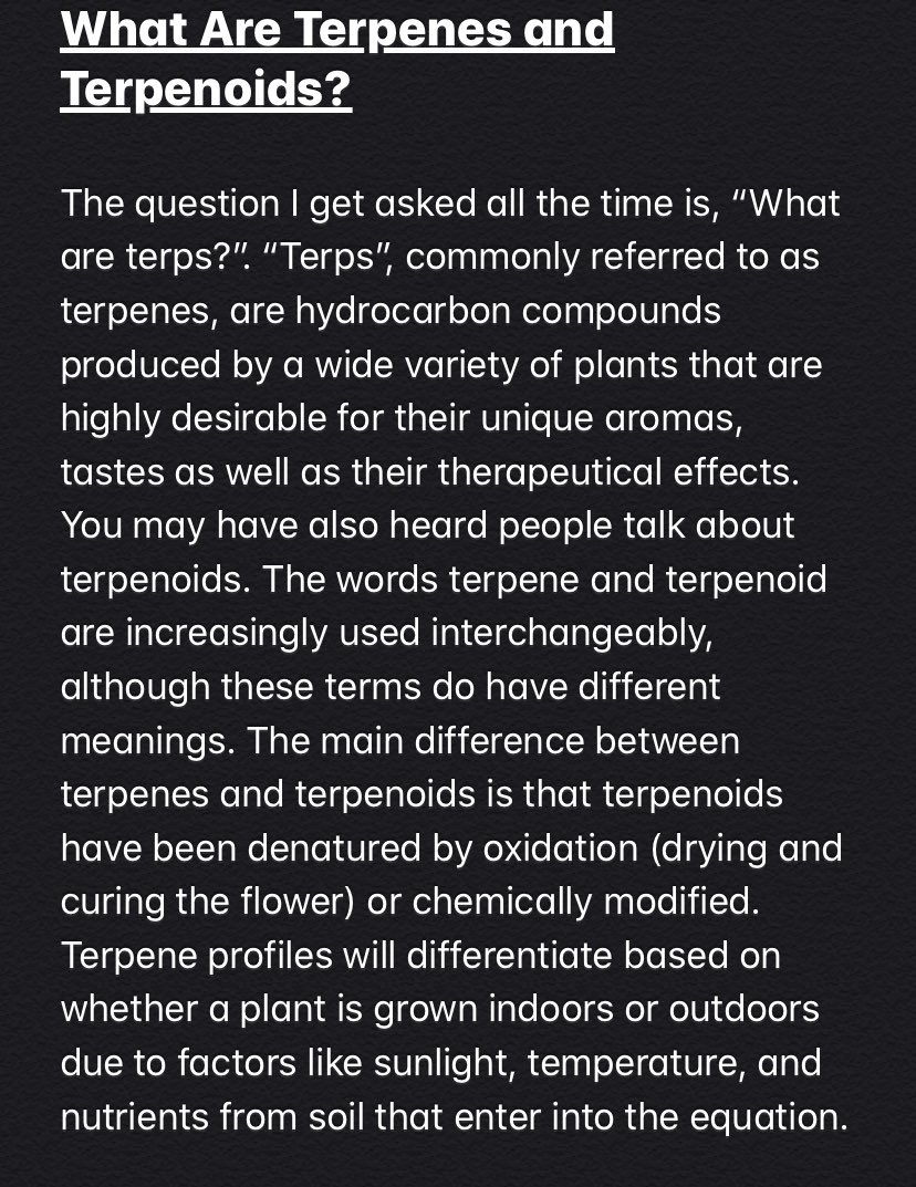 Terpenstein's tweet photo. BTT’s Terpene Guide Part I https://t.co/Vl7OaA1iaR