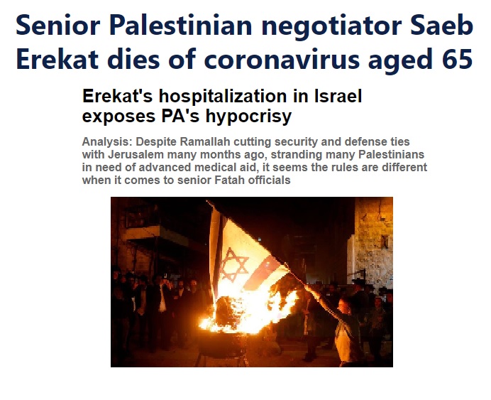 We prefer our villains to act and look like villains. When villains dress in a suit, talk about peace and act like a diplomat it confuses us. Saeb Erakat, the Secretary General of the Executive Committee of the PLO, died today. 1/7