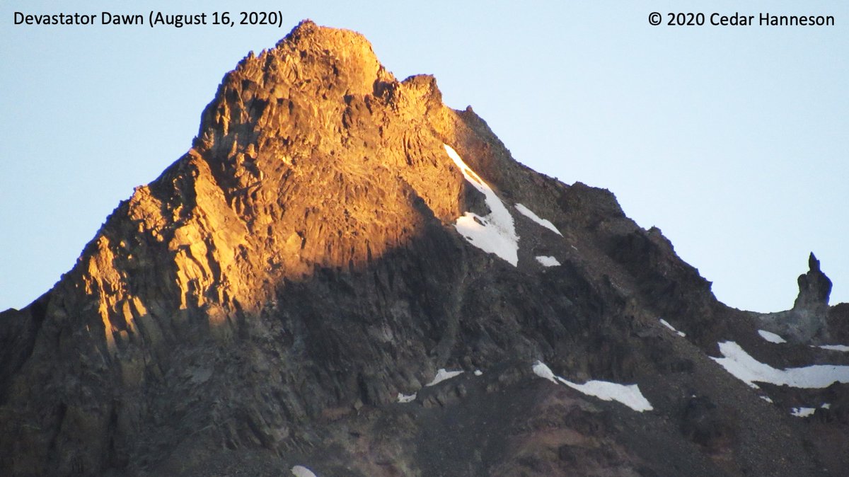 CedarHanneson's tweet photo. Devastator Peak, aka The Devastator, of the Mount Meager massif is illuminated at dawn on August 16, 2020.
I will be posting preliminary results of my #MountMeager research at 6 pm tomorrow as part of the #FESResearchShowcase which runs November 23-27. https://t.co/jce9FHynw5