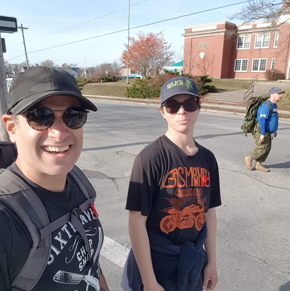 ycmhsnews's tweet photo. Some of our students/staff that took part in a 15k rucksack walk this past wknd, one of many taking place across Canada. The purpose of the March was to raise awareness and funds for the Wounded  Warriors of Canada. A challenge well accomplished Vikings! https://t.co/FUypj9ed95