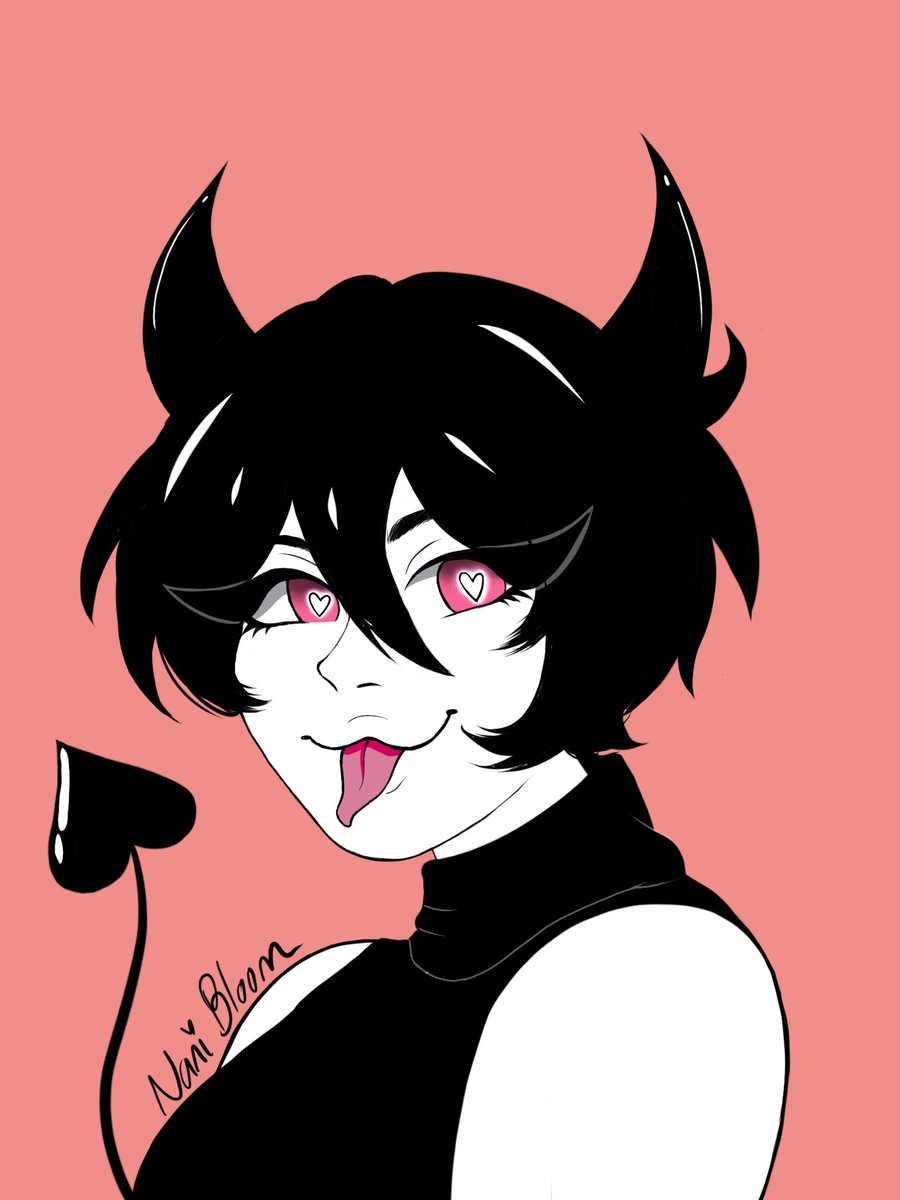 Nani_Bloom's tweet photo. #demon #demongirl #animegirl #heart #cuteeyes #cute #ipad #procreate #cutegirl #digitalart #digitalartist https://t.co/OrSbzF0kZk