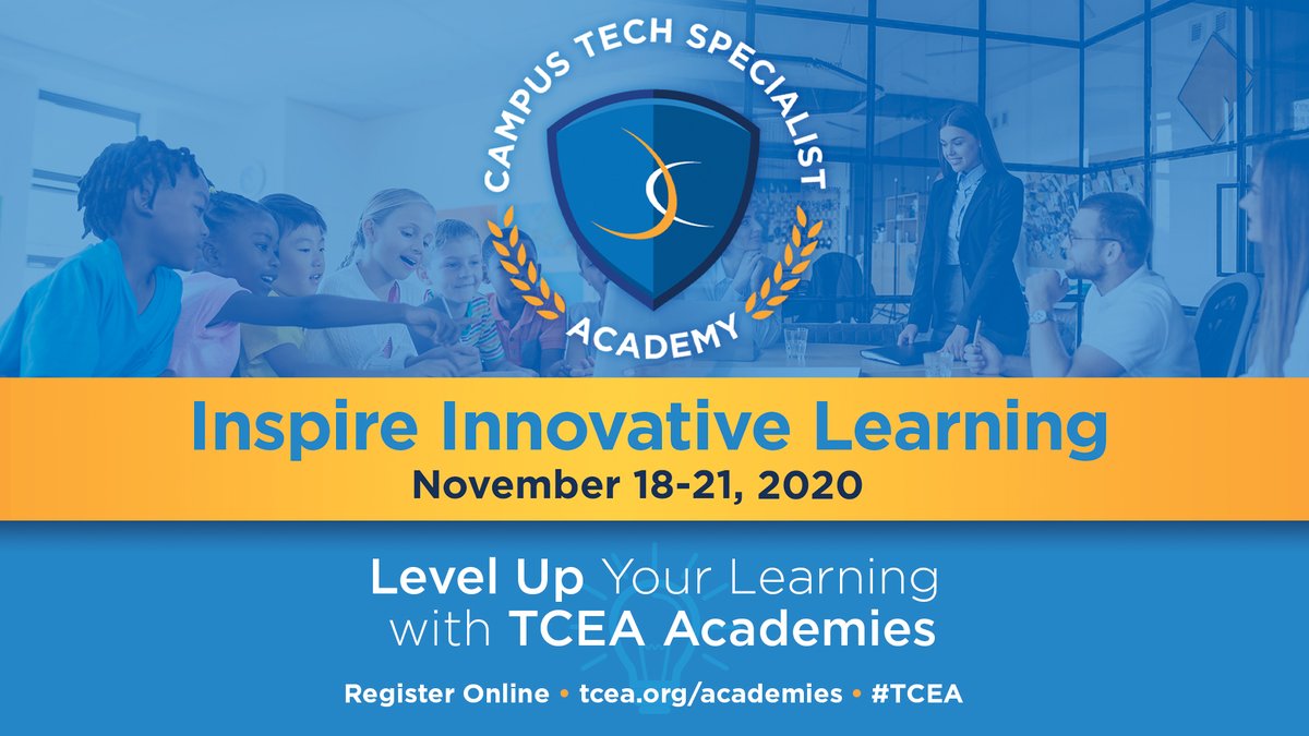 The Campus Tech Specialist Academy is NEXT WEEK! If you planned on coming, register soon...time is running out! tcea.org/events/academi…

#instructionalcoaches #cte #edtech #cpchat #edleaders #apchat #suptchat #edchat #educoach